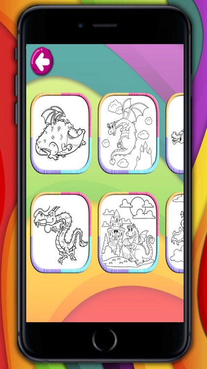 Dragons coloring book & paint fantastic animals Premium screenshot-4