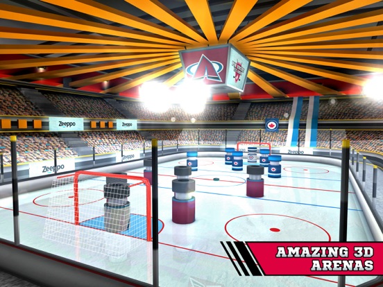 Pin Hockey - Ice Arena - Glow like a superstar air master для iPad