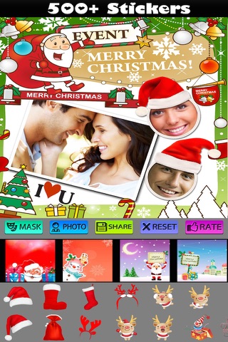 Christmas Photo Frames and Face Masks screenshot 2