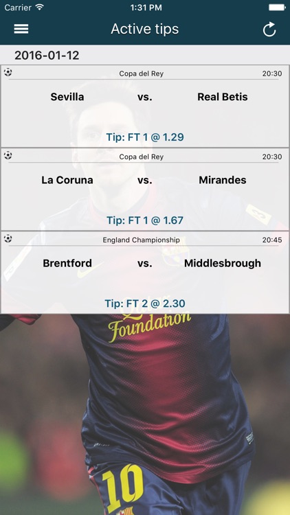 Betting Tips Football (Soccer) - Betting advisor for Premier League, La Liga Spain, Bundesliga, Calcio