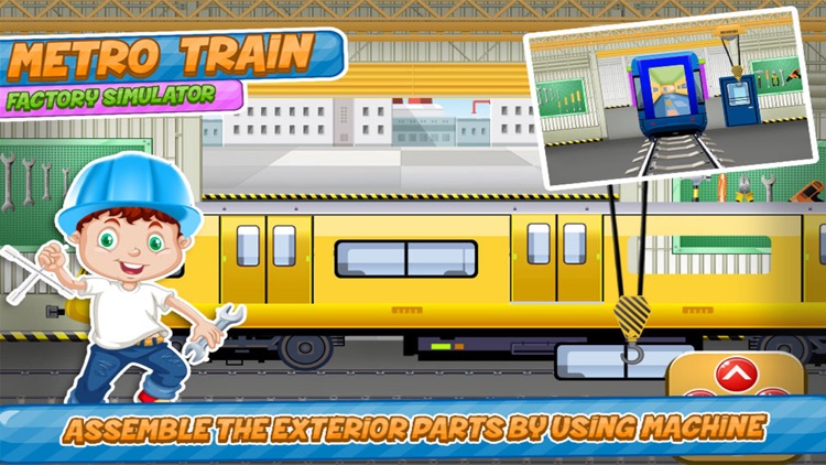 Metro Train Factory Simulator Kids Games