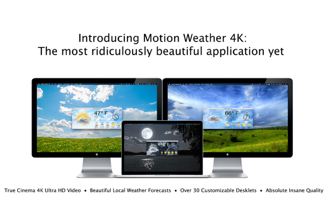 ‎Motion Weather 4K - Ultra HD Screenshot