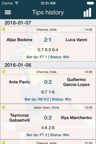 Betting Tips - Tennis Betting Advisor screenshot 2