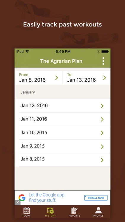 Agrarian Plan - Daily Exercise and Fitness Tracker