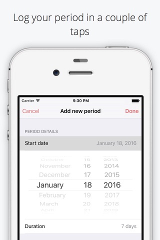 Periodic - track your period screenshot 2