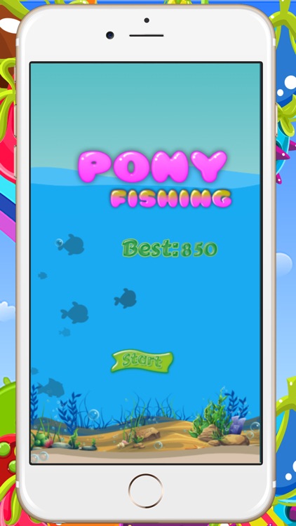 Little Unicorn Fishing Game For Kids - Pony and Turtle Boat