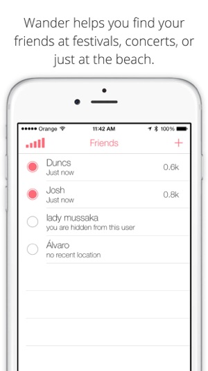 Wander: Find your friends