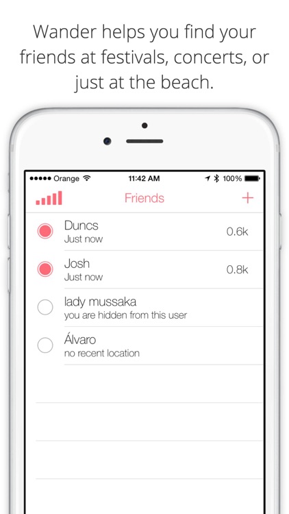 Wander: Find your friends