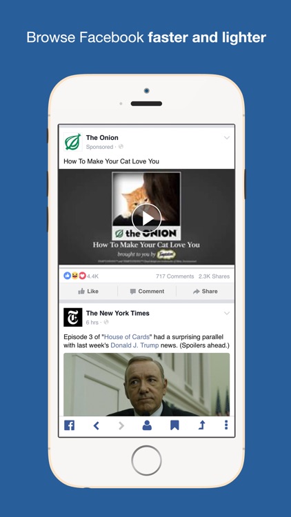 Fast Lite Pro for Facebook - app to save data, battery and storage on iPhone and iPad
