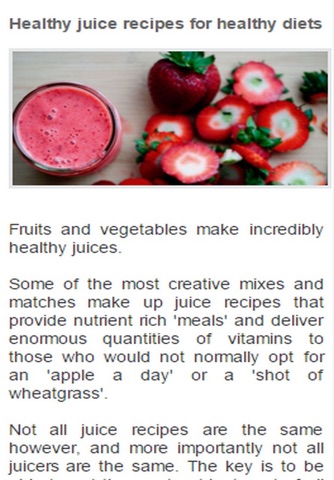 Healthy Juice Recipes. screenshot 3
