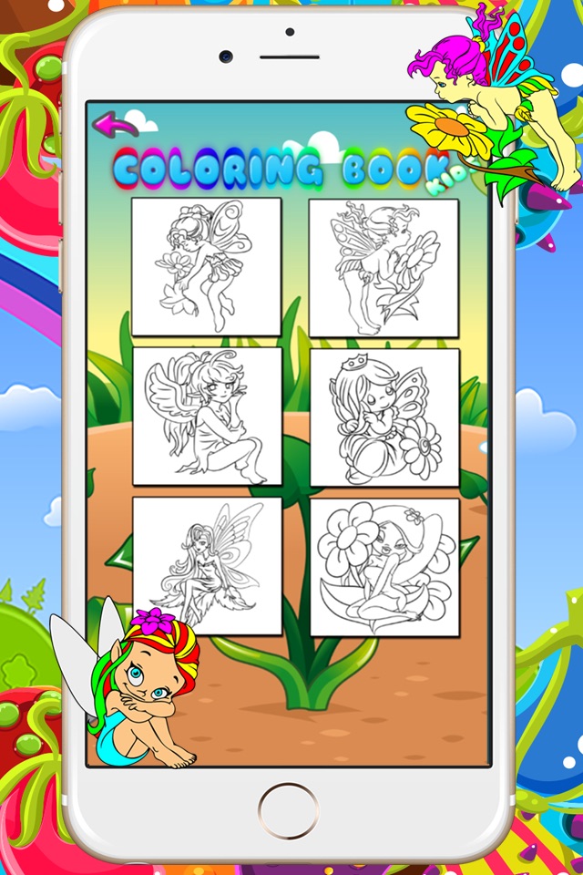 Fairy Coloring Books For Kids - Drawing Painting Princess Games screenshot 4