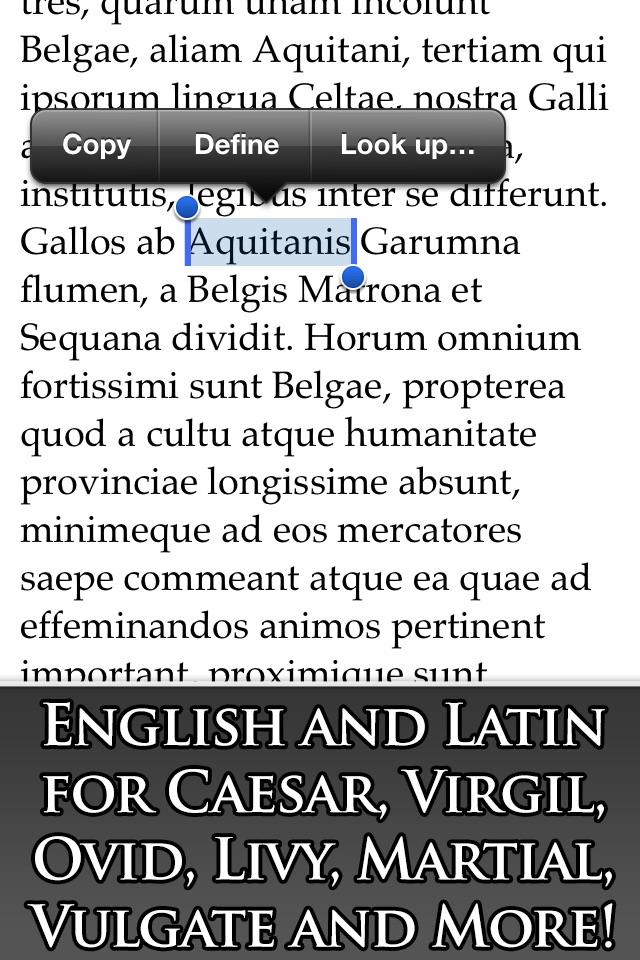 SPQR Latin Dictionary and Reader screenshot 2