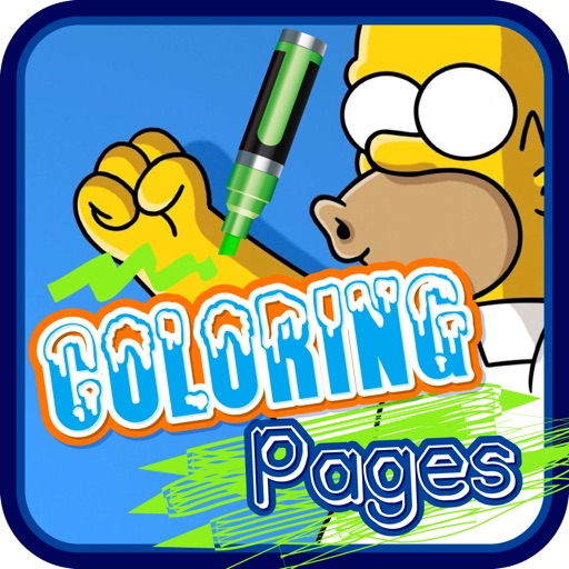 Coloring Books for Kids The Simpsons Version Icon
