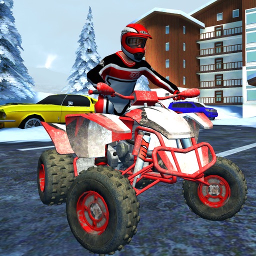 ATV Snow Parking - eXtreme Real Winter Offroad Quad Racing Simulator Game FREE icon