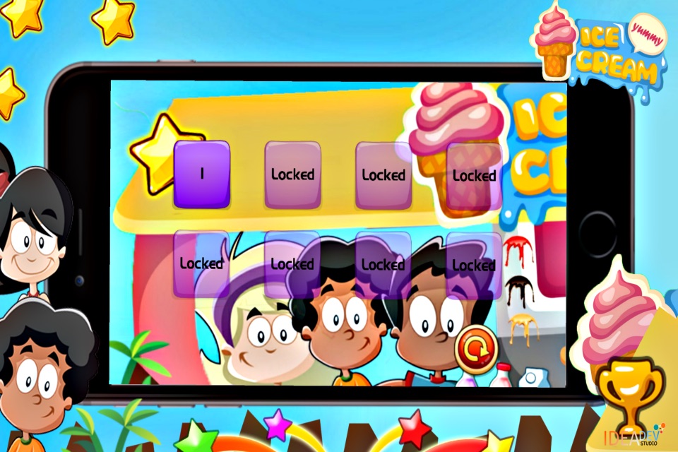 Ice Cream Maker - Kids Cooking Games FREE screenshot 3