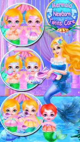 Game screenshot Mermaid Newborn Elas Twins Care hack