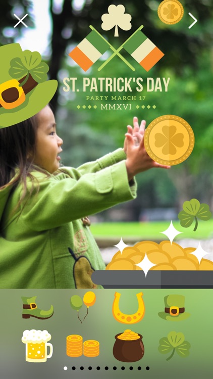 LuckLuckLuck - St Patricks Irish Pride Everyday FREE Photo Stickers