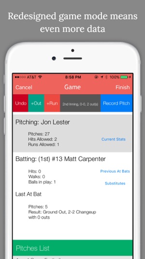 Softball Pitch Calling Chart