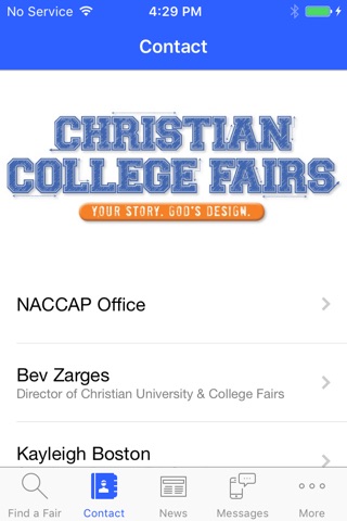 NACCAP Christian College Fairs screenshot 3