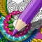 24 beautiful and intricate floral and abstract patterns, ethnic designs, mandalas, mosaics, zendoodles and whatnots, all waiting to be colored by you