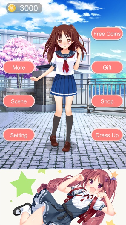 Cute School Girl - Dress up game for kids free screenshot-3