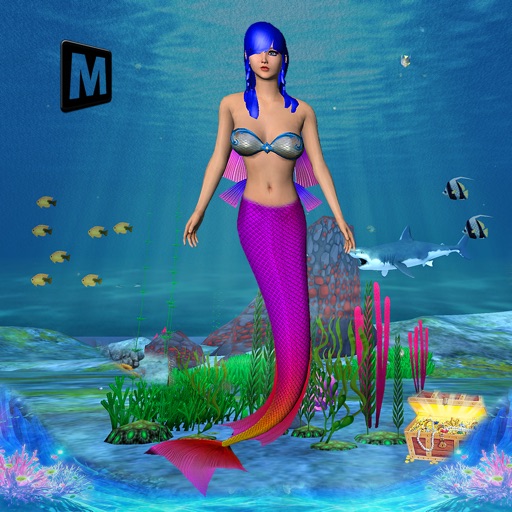 Cute Princess Mermaid World Icon
