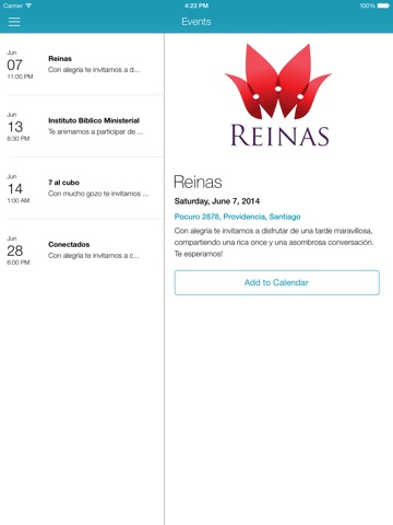 iIglesia for iPad screenshot 4