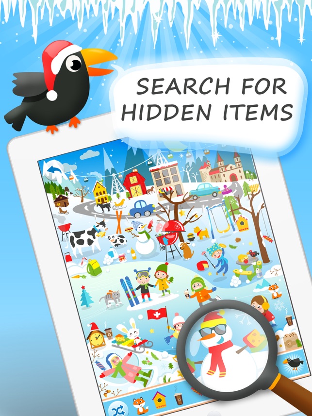 Find The Crow Winter HD - hidden objects game for smart and (圖1)-速報App