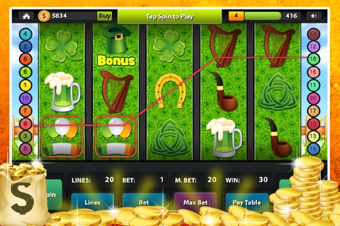 Amazing Leprechaun Slots : Casino Vegas 777 Slots Free screenshot 2