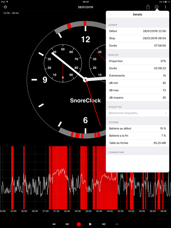 SnoreClock - Vous ronflez ? SnoreClock - Vous ronflez ?