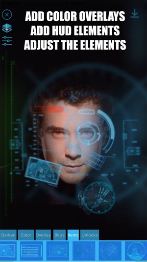 HUD - Heads Up Display Iron Man Edition Overlay HUD Over Ima(圖3)-速報App