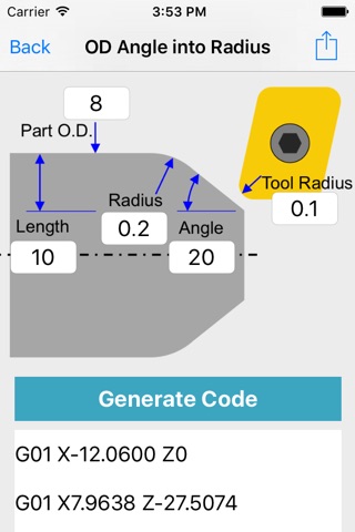 G Code Generator CNC OD ID screenshot 3