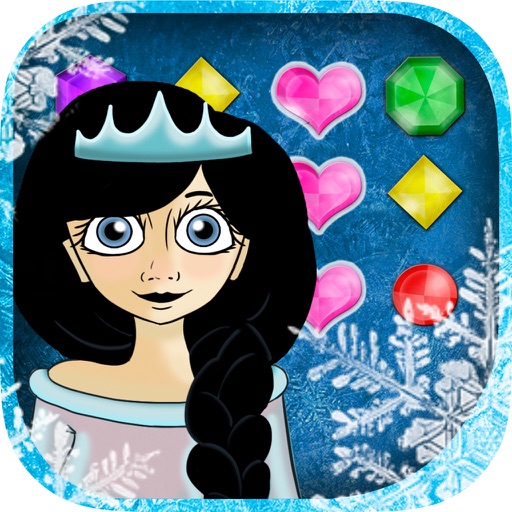 Ice Princess jeweled crush – funny bubble game for kids and adults icon