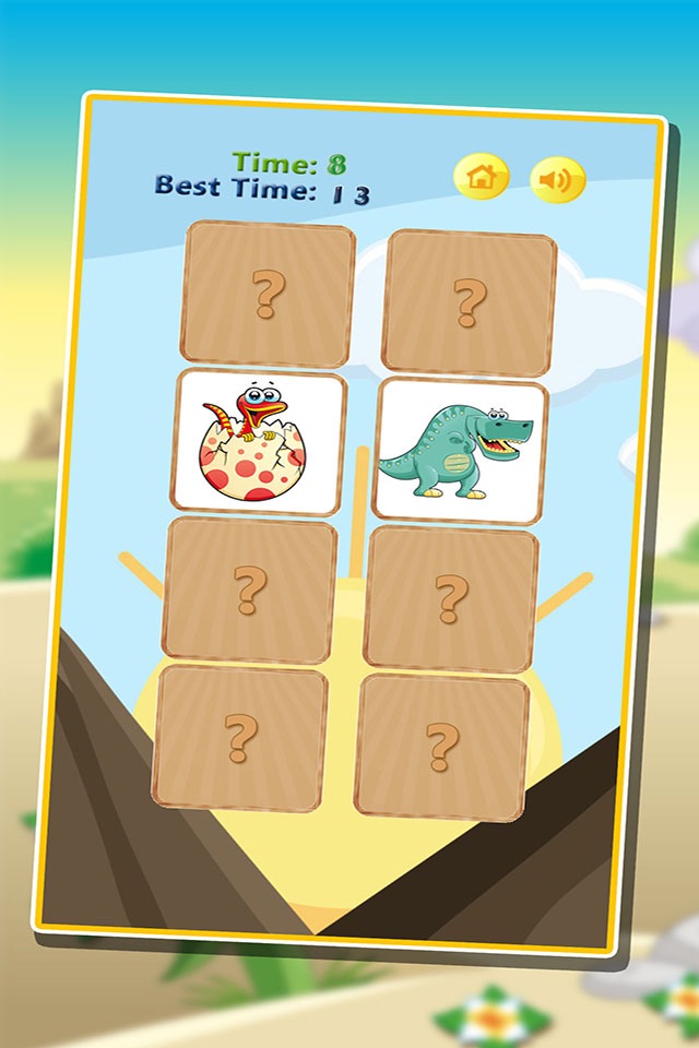 Dinosaur Memory Match - Cards Matching Puzzle Educational Games for Kids screenshot 4