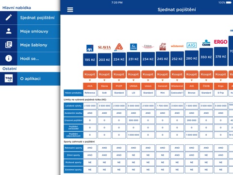 Top-Pojištění HD - Cestovní pojištění na cesty screenshot 2