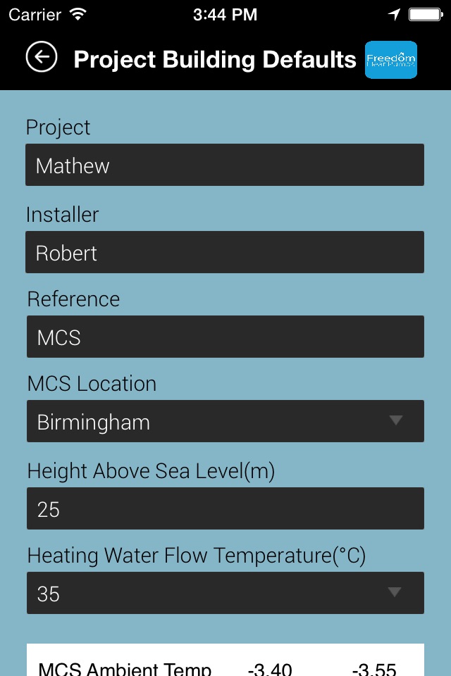 EHS Heat Pump Sizer screenshot 4