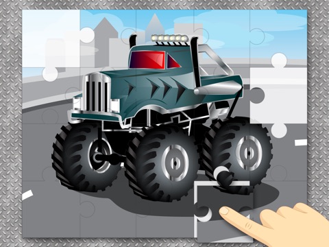 Sports Cars & Monster Trucks Jigsaw Puzzles : logic game for toddlers, preschool kids and little boys screenshot 4
