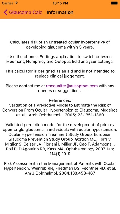 Glaucoma Calc