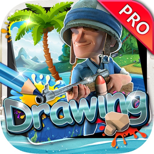 Drawing Desk Boom Beach : Draw and Paint Coloring Books Edition Pro