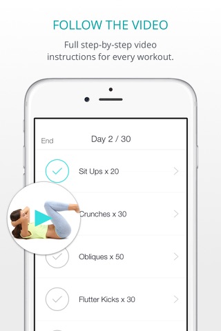Toned & Fit in 30 Days - Video Workouts, Guides & Challenges for Women! screenshot 2