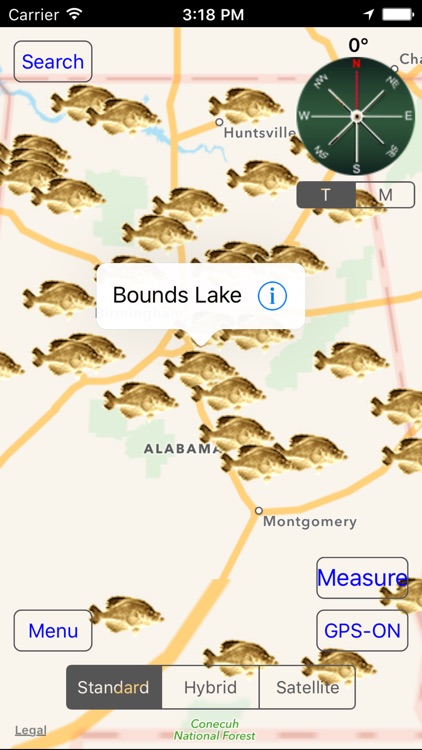 Alabama: Fishing Lakes