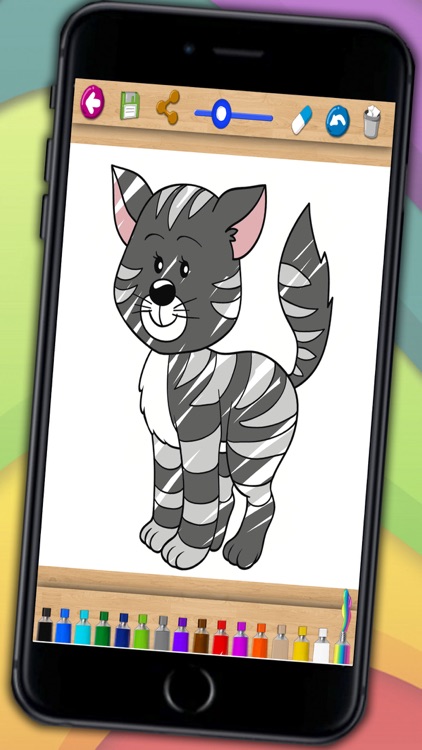 Paint cats – lovely kittens coloring book screenshot-4