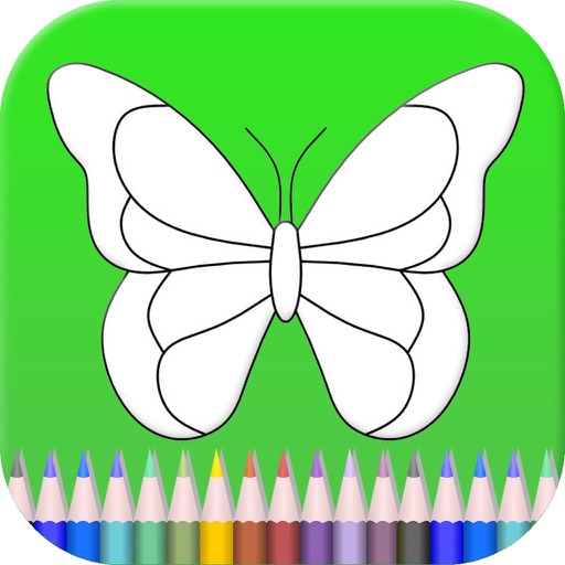 Butterfly Coloring Book For Toddlers Icon