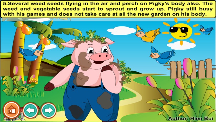 A dirty pig (story and games for kids)