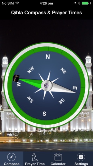 Islamic Compass : Qibla Finder and Globa