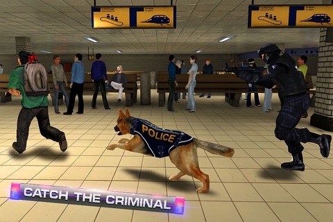Subway Police Dog Simulator – Cop dogs chase simulation game screenshot 4