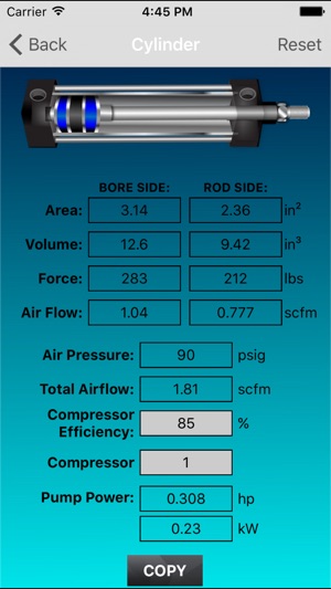 Pneumatic Cylinder Calculator(圖3)-速報App