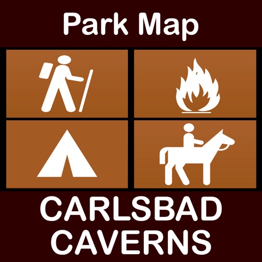 Carlsbad Caverns National Park : GPS Hiking Offline Map Navigator icon