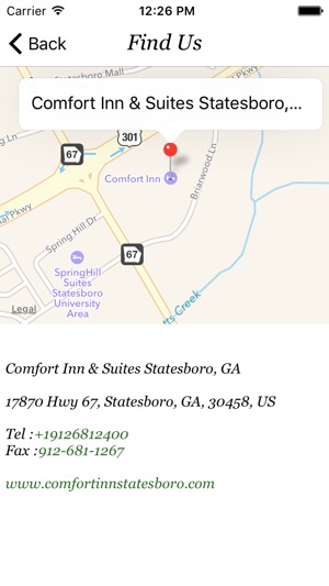 Comfort Inn And Suites Statesboro Ga On The App Store