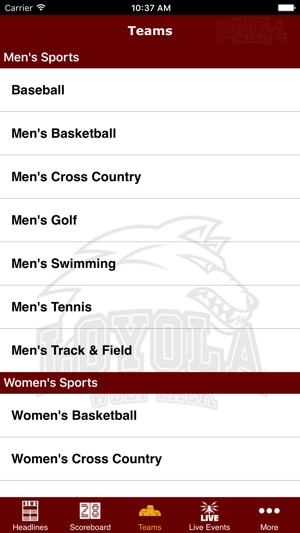 Loyola University Wolf Pack Athletics(圖3)-速報App